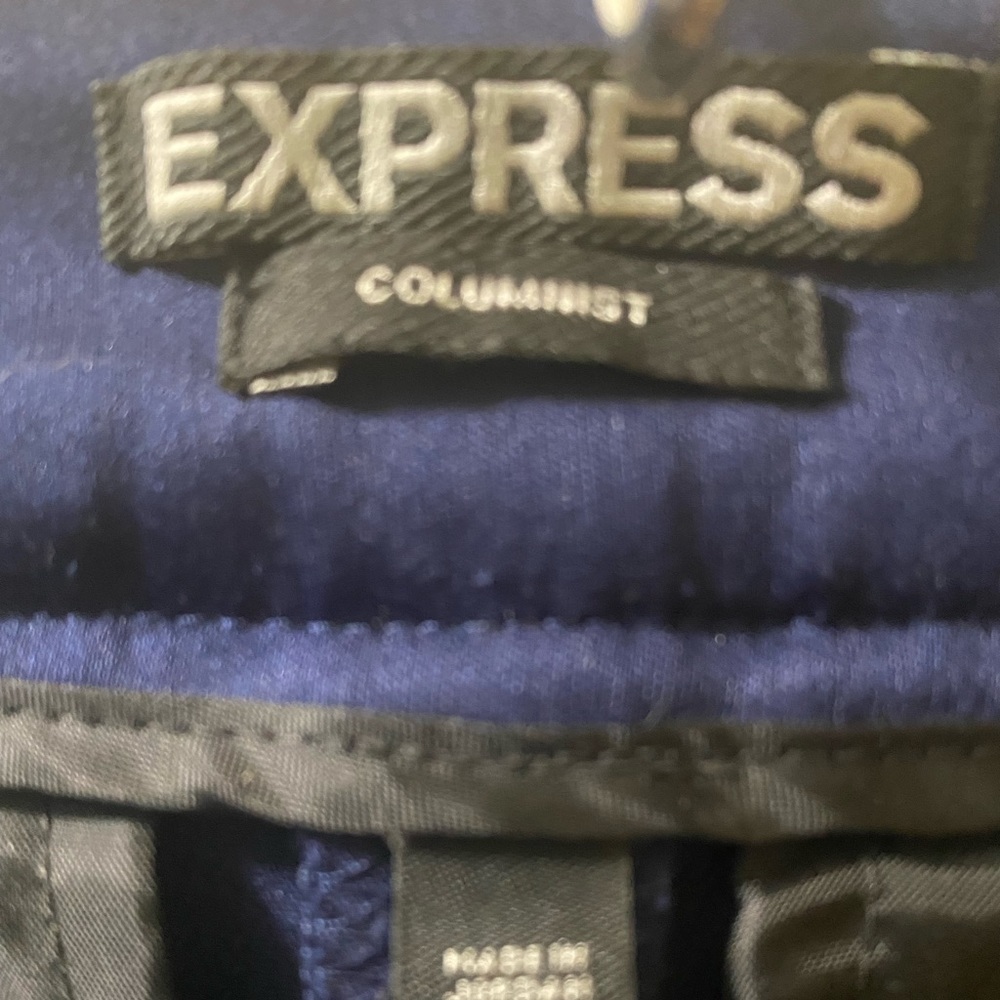 Blue dress pants, smoke free home.